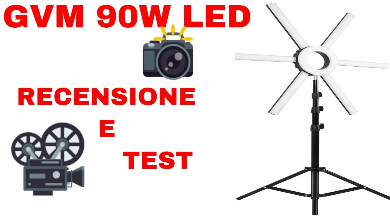 Video & Photo Light, Review and Unboxing  GVM 90W LED, anello luci per YouTube, Instagram, TikTok.