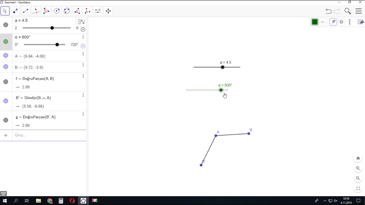 Sürgü Aracı ve Canlandırma - Geogebra Dersleri