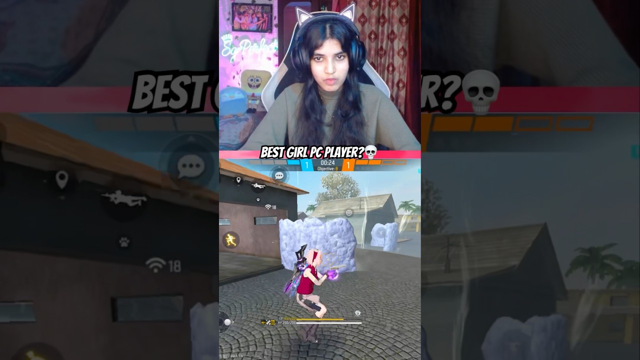 Bugshot😭👍🏻| BEST GIRL PC PLAYER?💀☠️| #shorts #freefire #freefiretamil #sgpg
