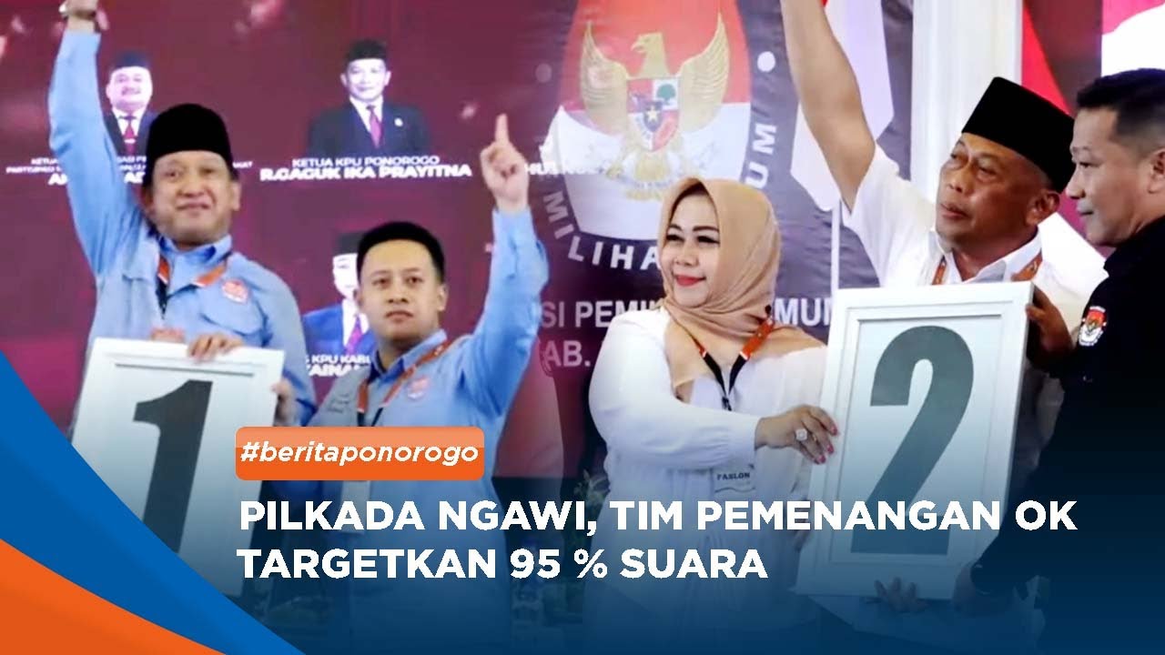 PONOROGO - Kata Ipong Dan Sugiri Usai Dapat Nomor Urut