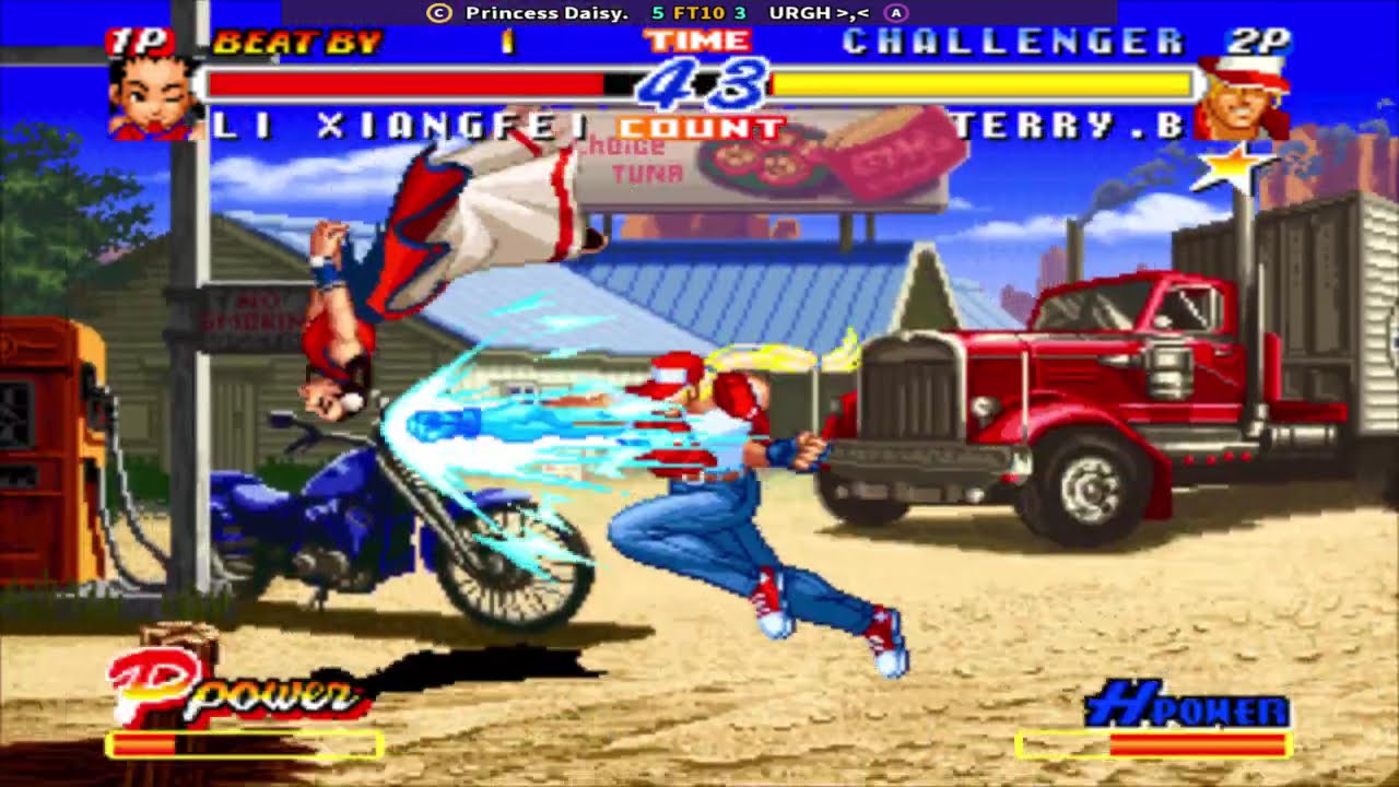 Реальный бой Fatal Fury 2 - Новички Принцесса Дэйзи (BR) против URGH (BR) || Дата игры: 2 октября...