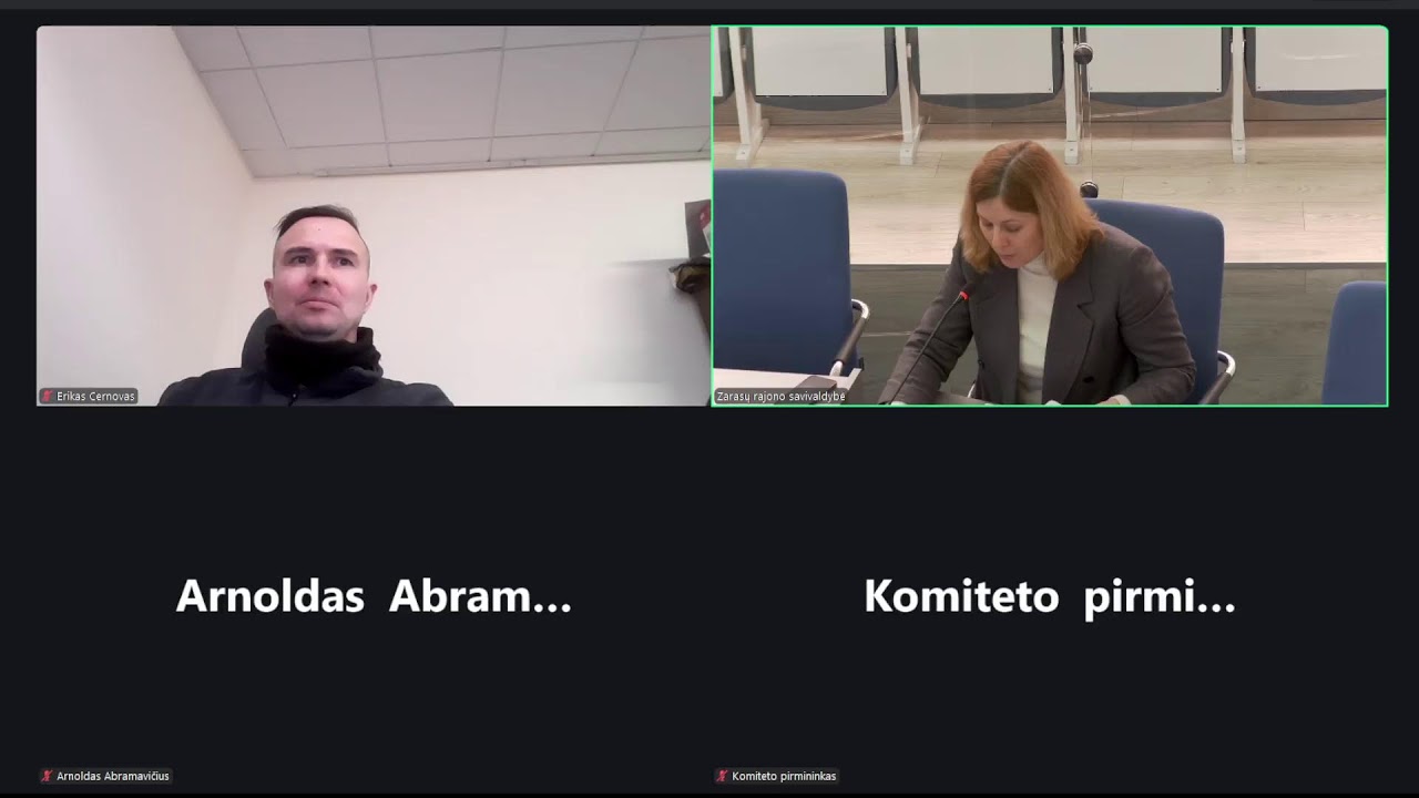 Zarasų rajono savivaldybės tarybos savivaldos komiteto posėdis (2026-02-17)