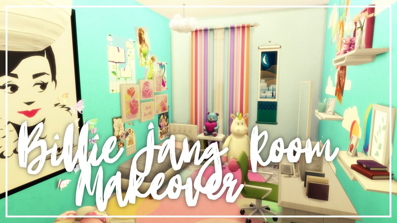 Billie Jang Room Makeover - Room Renovation - The Sims 4