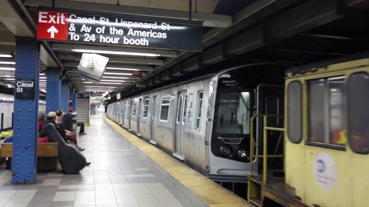 NYCTA: R179's being pulled By Diesels At Canal Street