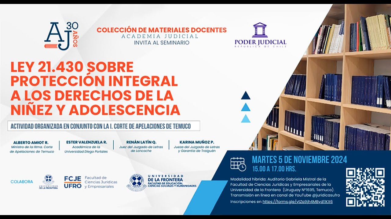 Seminario Ley 21.430 sobre protección integral a los derechos de la niñez y adolescencia