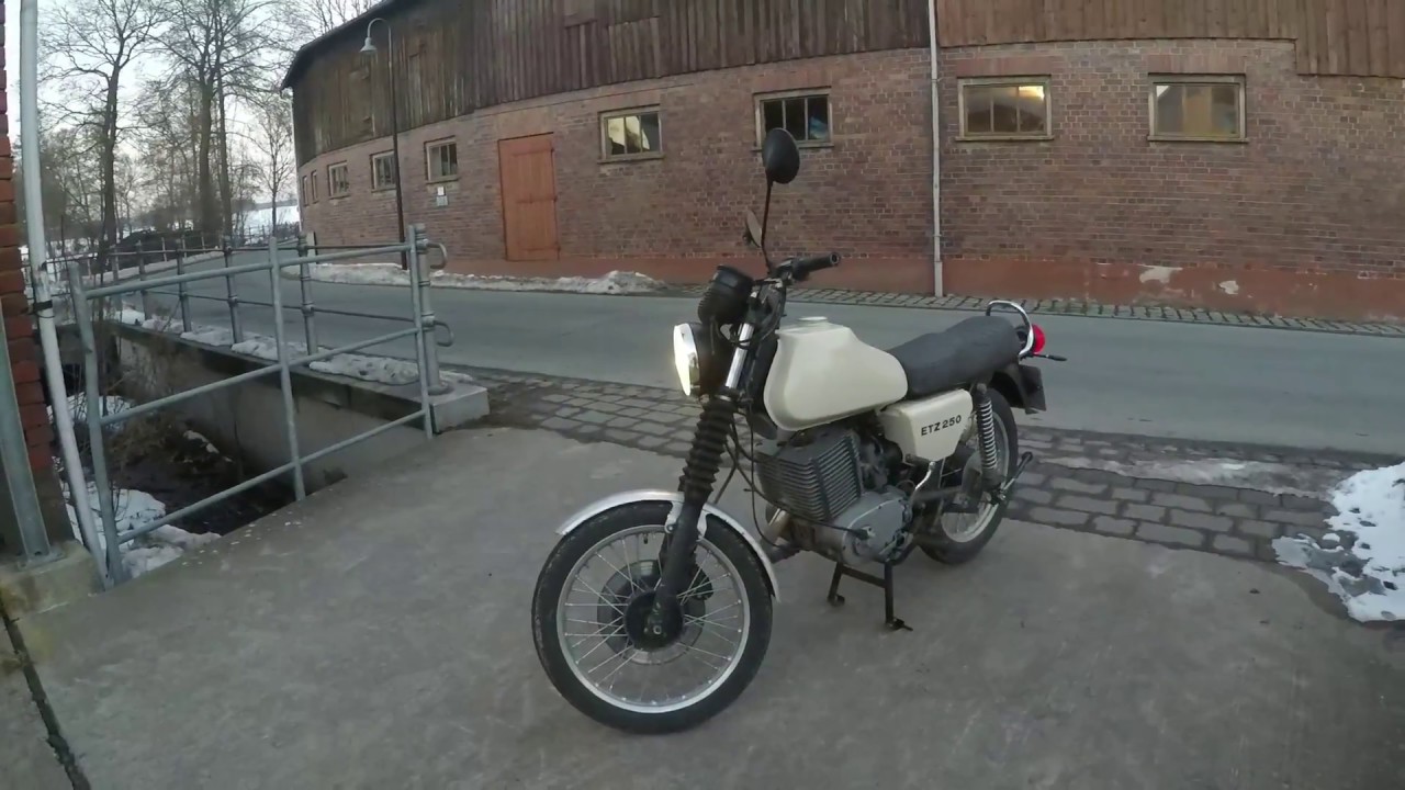 Die erste kleine Fahrt mit meiner MZ ETZ 250