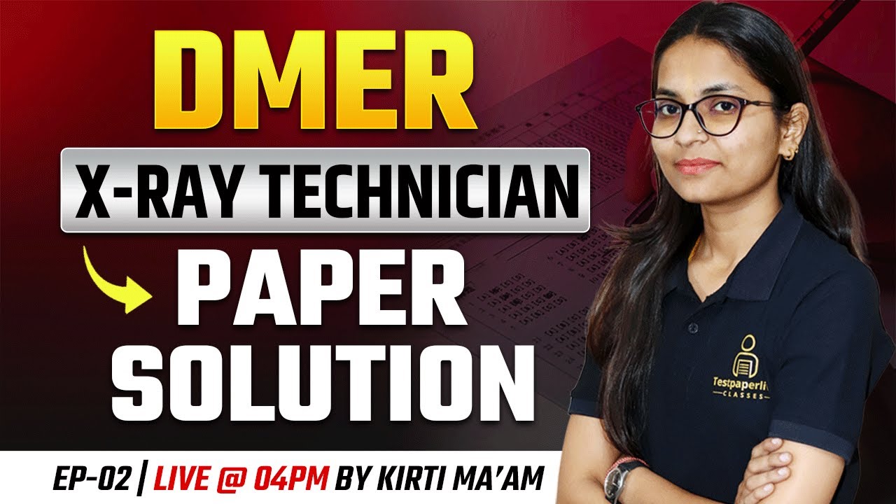 DMER X-Ray Technician 2023 Paper Solution | DMER X-Ray Technician Previous Year MCQs #3 #DMER