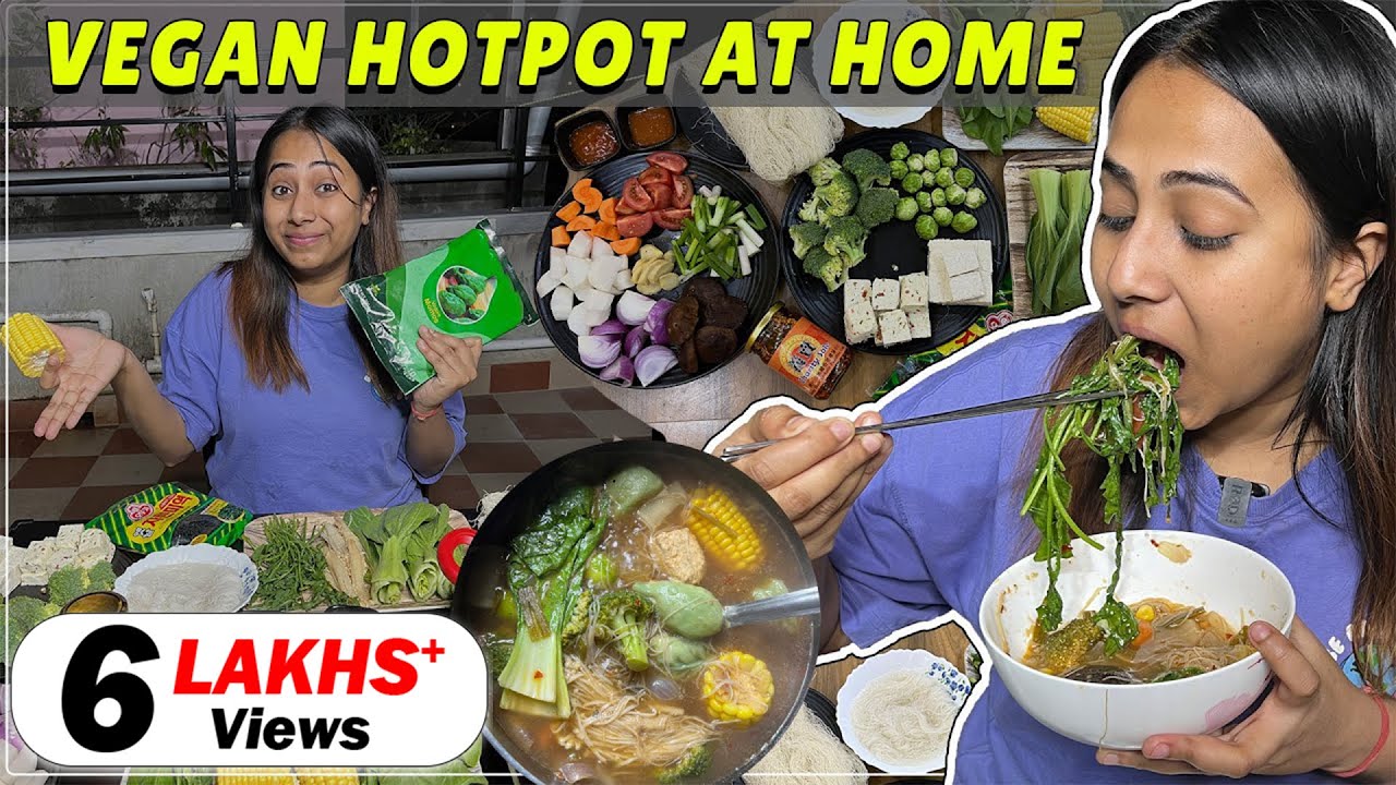 VEGAN HOTPOT at Home | COOKBANG |  Enjoy Vegan Food (Detailed Recipe)