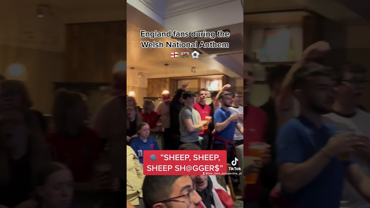 England sing about the Welsh. #england #wales #football #worldcup #chant #viral