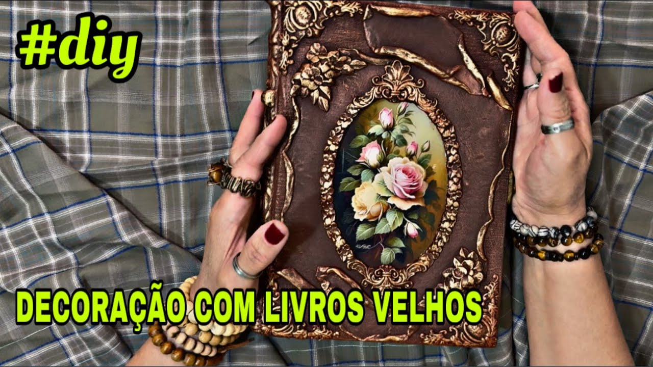 #diy : DECORAÇÃO USANDO LIVROS VELHOS/ IDEIAS GENIAIS
