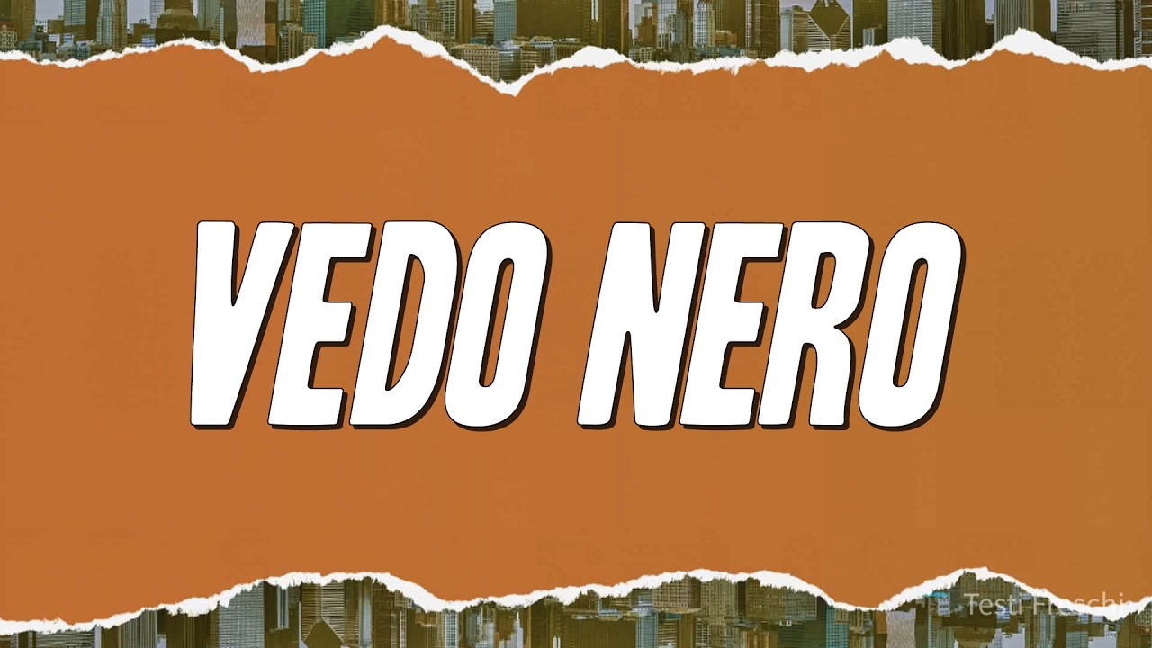 Zucchero - Vedo Nero (Testo)