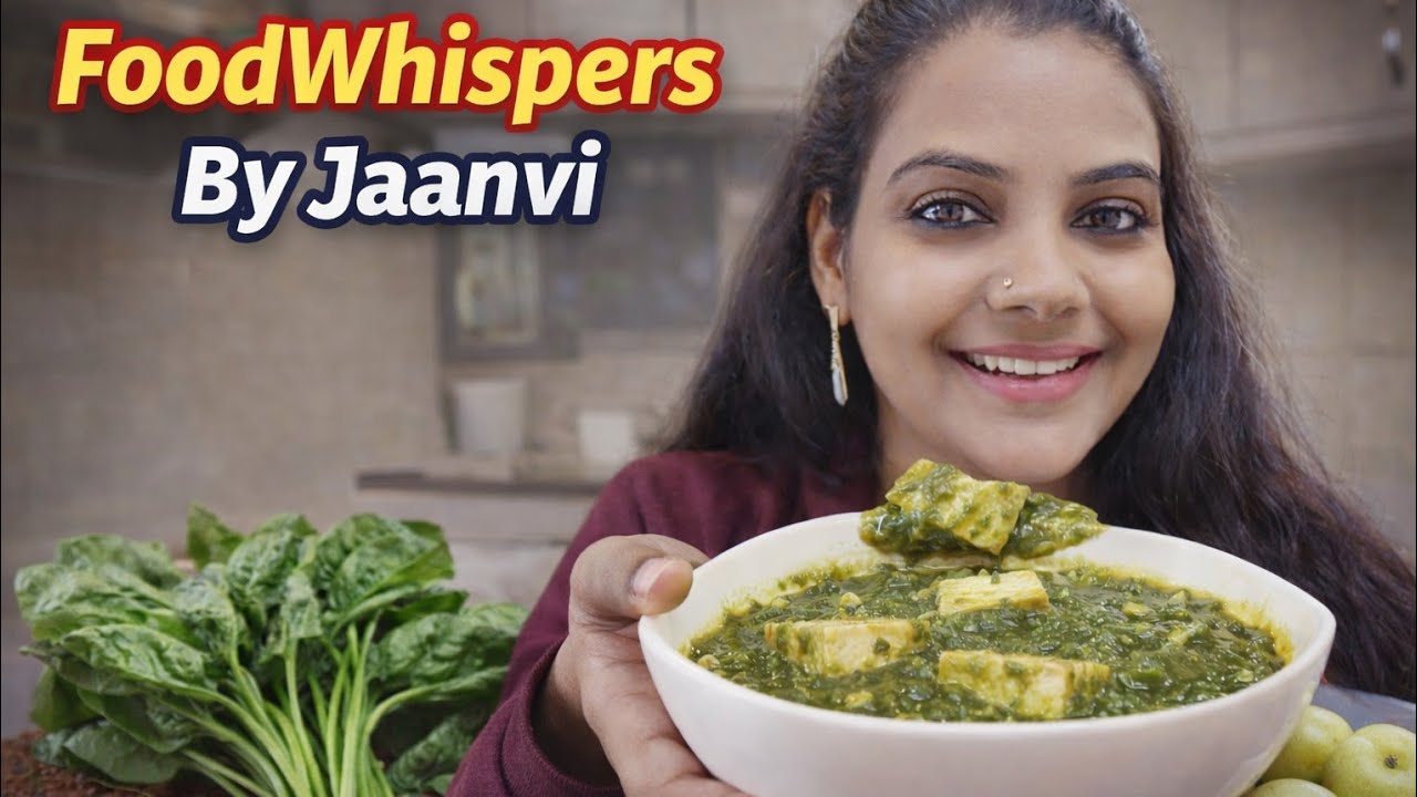 Dhaba Style Palak Paneer | Food Whispers by Jaanvi#youtubeshorts#palakpaneer#easyrecipe #foodwhisper