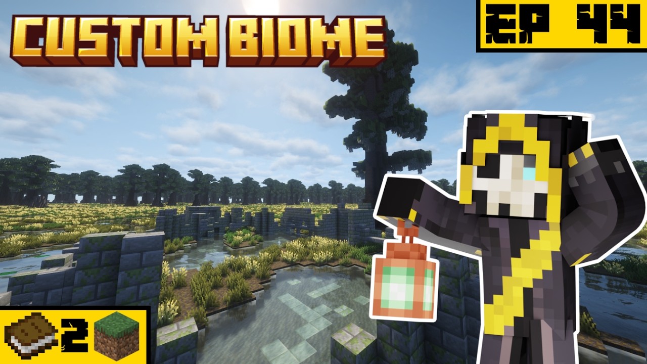 I Built a Custom Fantasy Marsh Biome in Minecraft - Book to Block