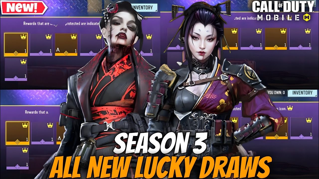 Season 3 (2026) All New Lucky Draws 2026 | New Legendary Gun+New & Returning Collab, CODM Leaks