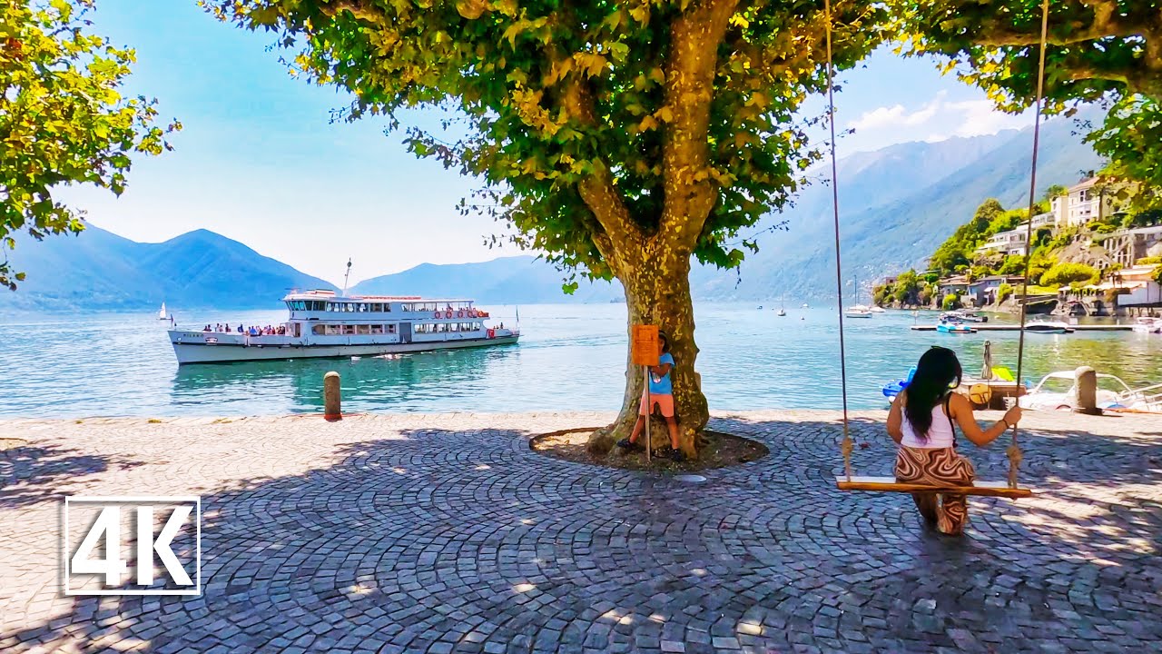 Ascona, Switzerland's lowest lying town on the northern shore of Lago Maggiore