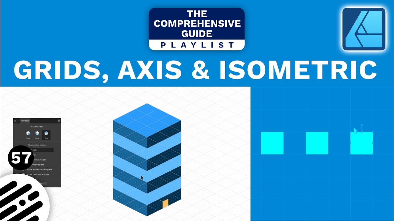 Affinity Designer Tutorial: Grids, Axis & Isometric Panel