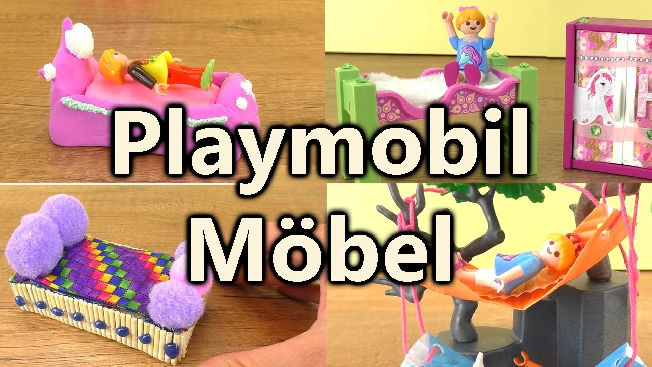 Playmobil Möbel Compilation | Coole Möbel für Playmobilfiguren selber bauen | Deutsch
