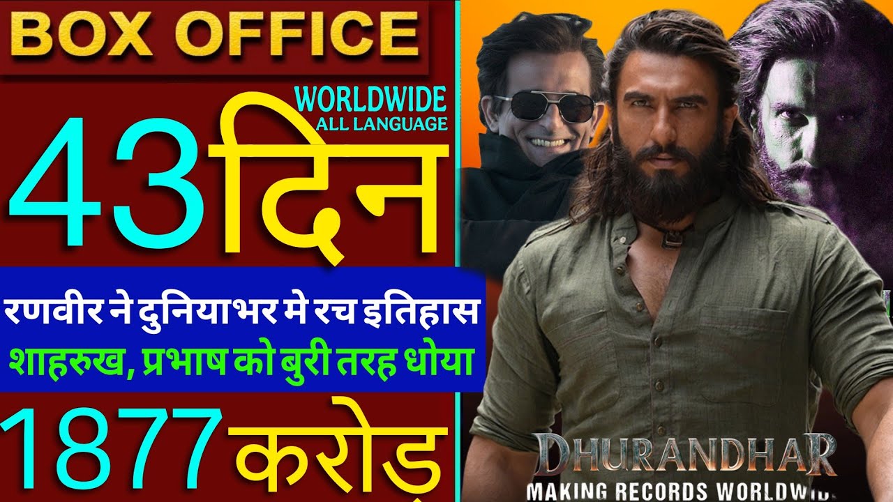 Dhurandhar Box Office Collection, Ranveer Singh,Akshay K,Sanjay D, Aditya Dhar, Dhurandhar Worldwide