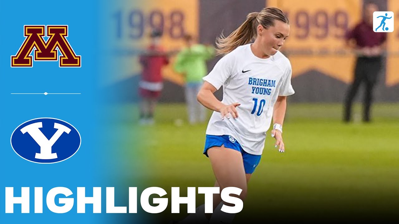 Minnesota vs BYU | NCAA College Women's Soccer | Highlights - August 14, 2025