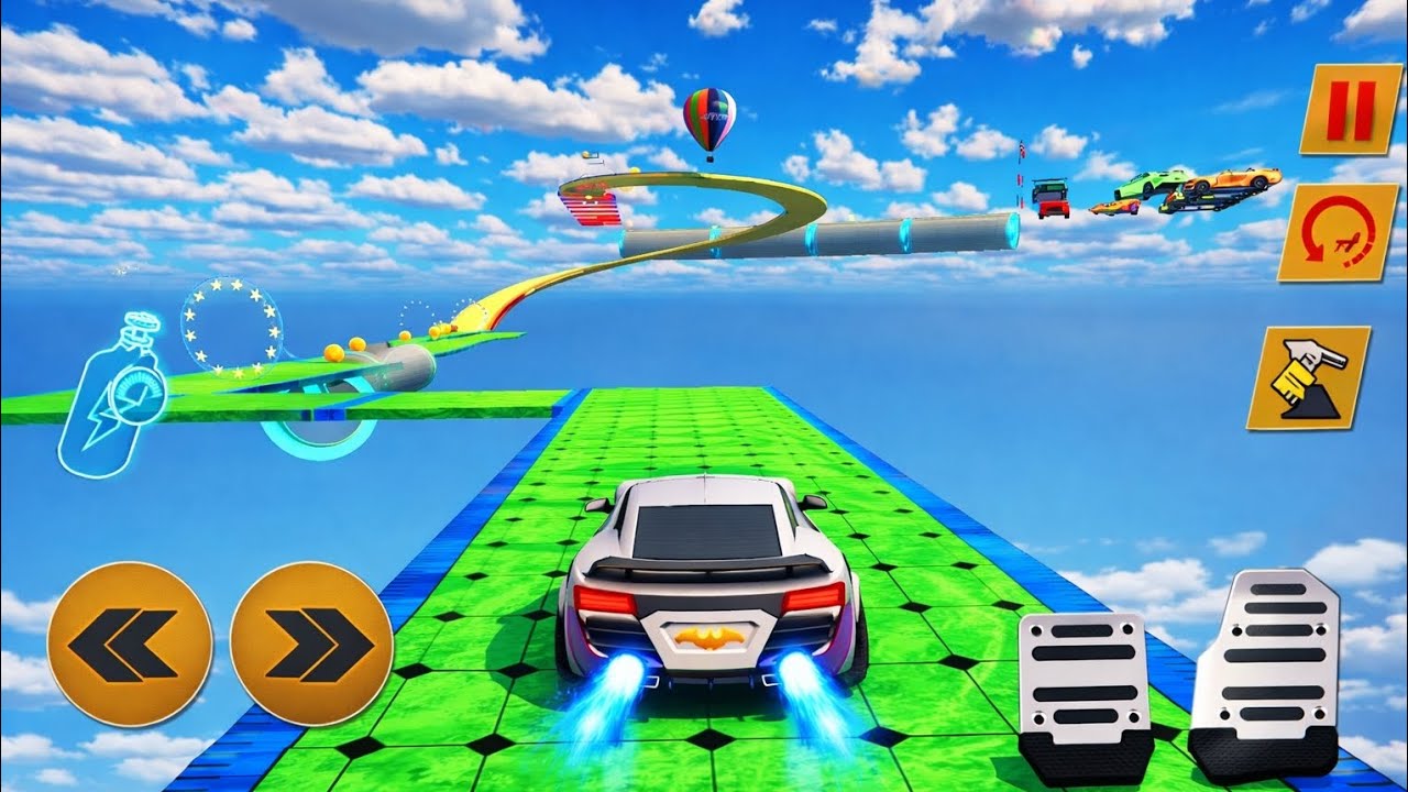 Mega Ramp Car Stuns Racing Exstrime 3d Android gameplay 