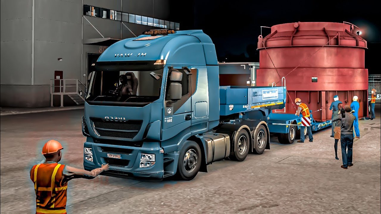 ❤ Escort Vehicles | Transporting Boiler | special transport mission | 299 Km | #ets2 ❤