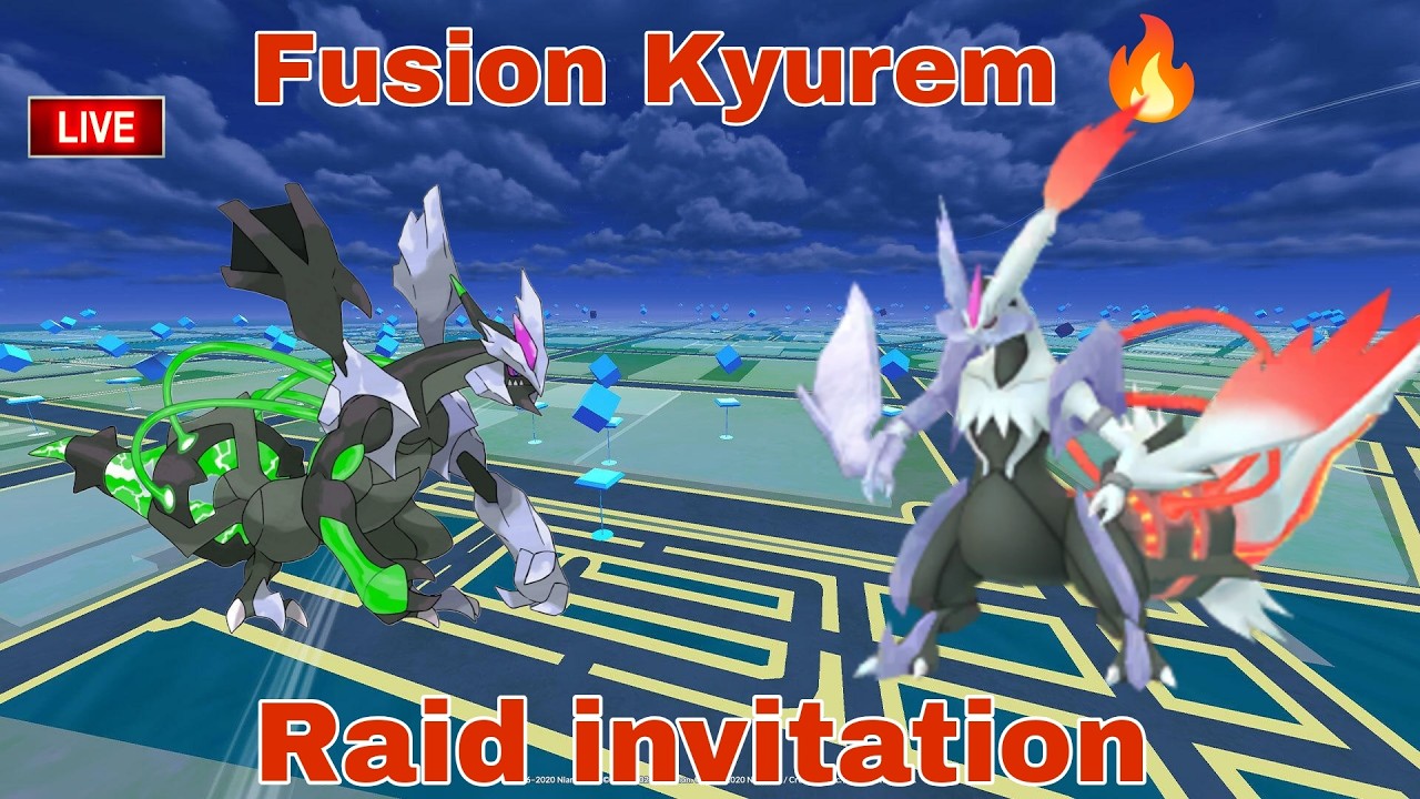 🔴12 Hour live stream challenge !!! Fusion kyurem Raid invitation  by  #raj4t5   in  #pokemon go