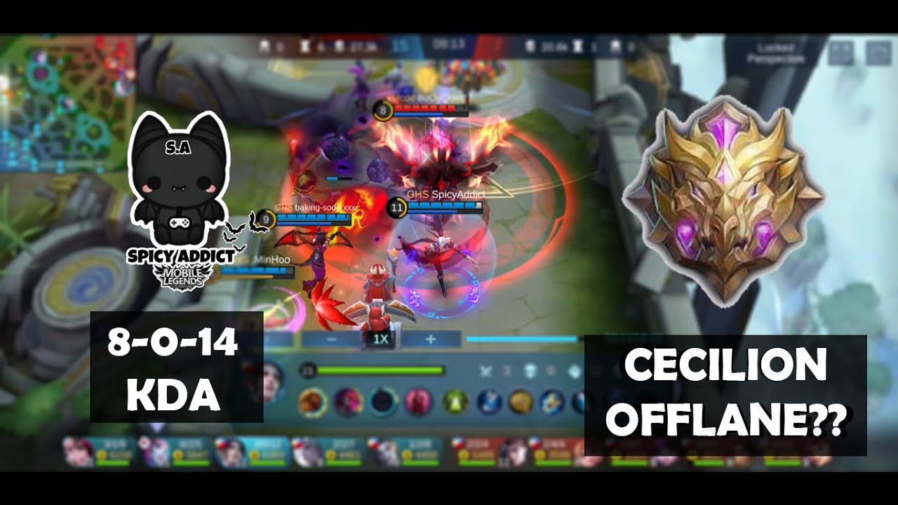 Cecilion offlane | Early-Mid game support. Late game Carry | G&bull;HOUSE Squad | Mythic Division