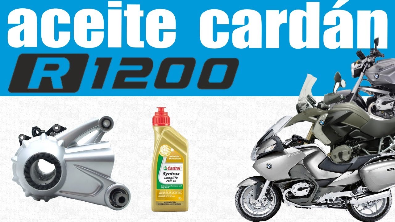 Cambio de aceite cardán mantenimiento grupo trasero BMW R 1200 RT GS R ST S