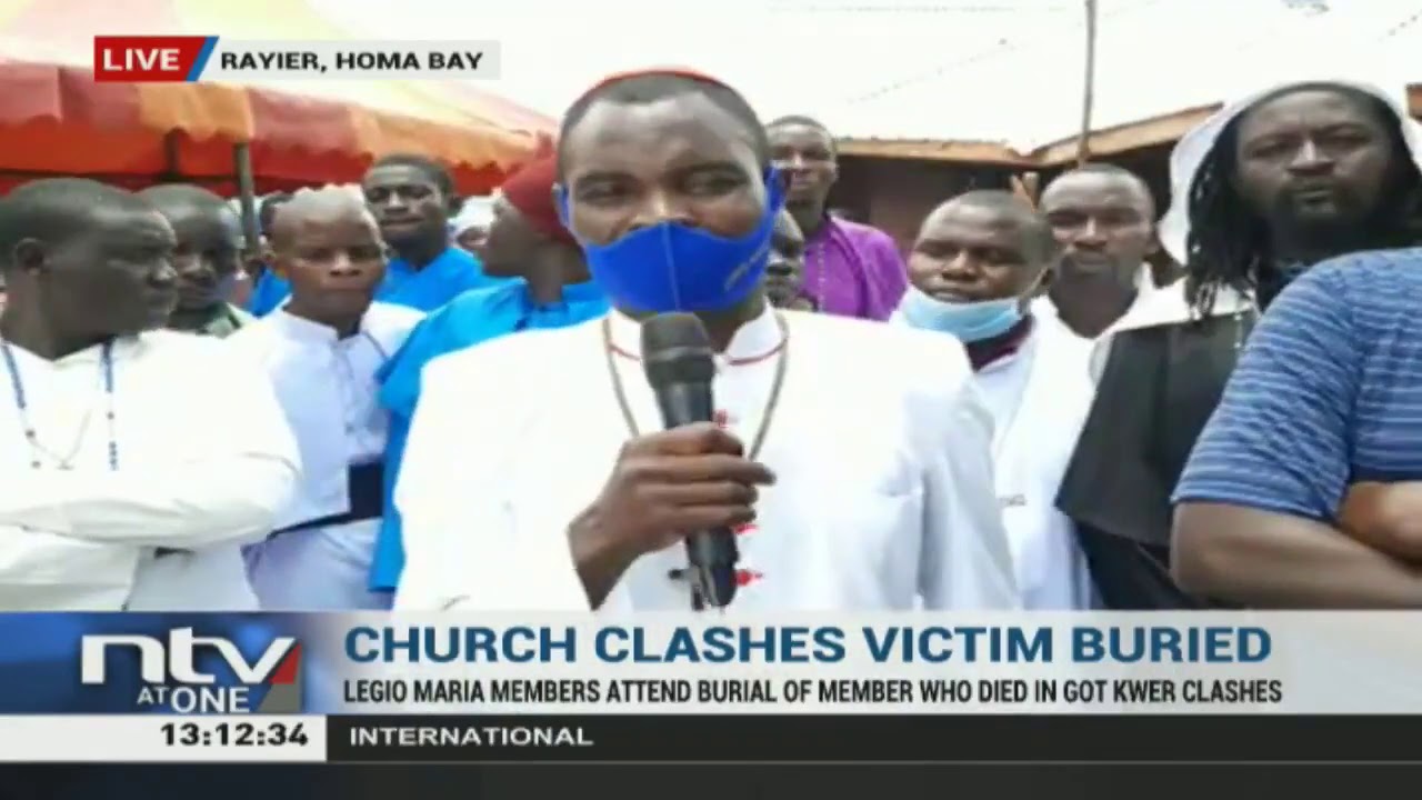 Legio Maria faithfuls attend burial of member who died in Got Kwer clashes