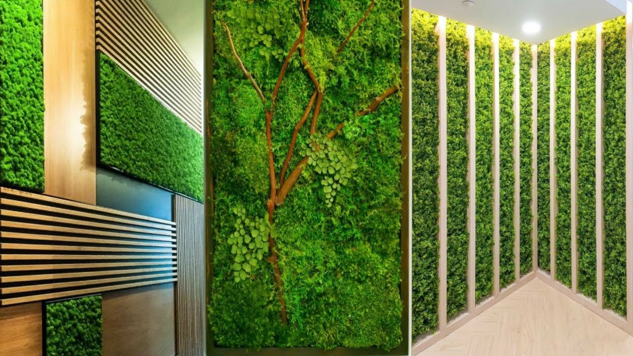 Artificial Grass Wall Decoration Ideas/Moss Wall Design/Green Grass for Wall Decoration