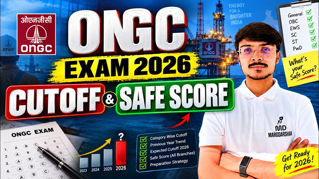 ONGC Cutoff 2026 | Expected Cutoff & Safe Score | Category Wise Analysis