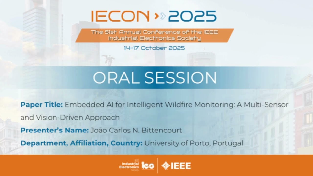 Intelligent Wildfire Detection with Embedded AI | IECON 2025 Presentation