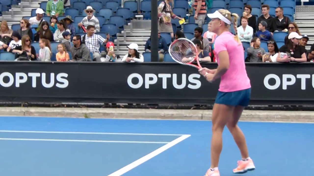Angelique Kerber Australian Open 2017 Practice session 2 FHD