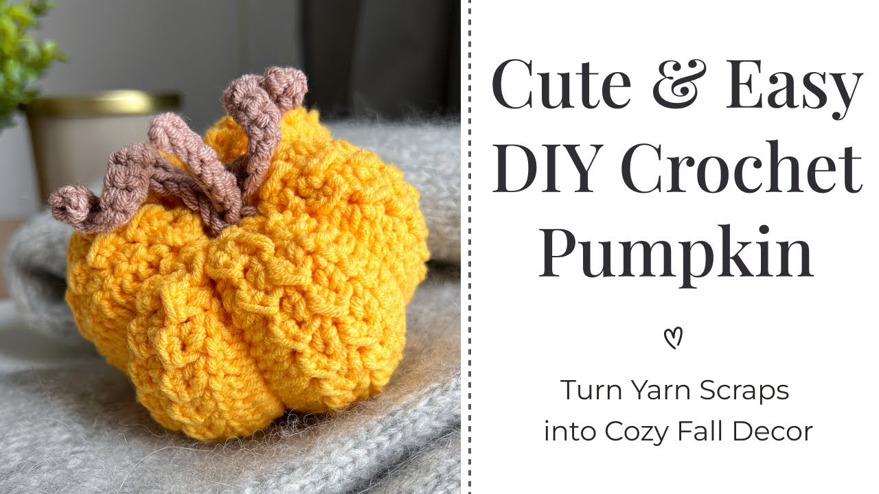 Easy Crochet Pumpkin Tutorial | Beginner Friendly & Perfect for Leftover Yarn 🍂