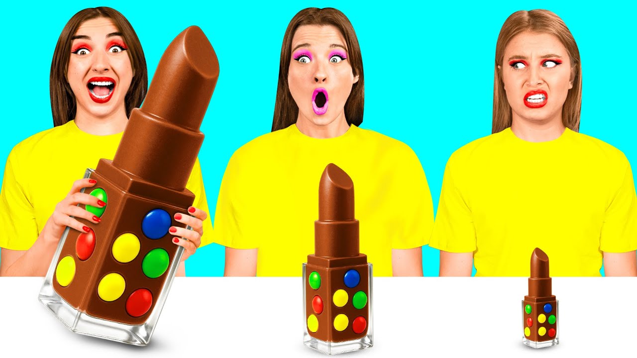 Большая, Средняя или Маленькая Тарелка Челлендж | Потрясающие Кухонные Лайфхаки Crazy DO