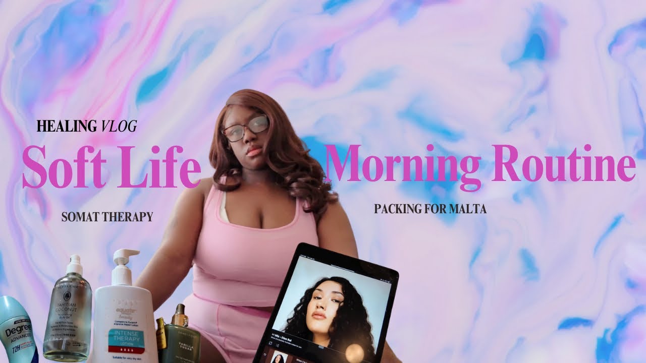 Soft Girl Morning Routine 🩷 |Somatic Healing| Nervous System Reset + Packing For My First Solo Trip
