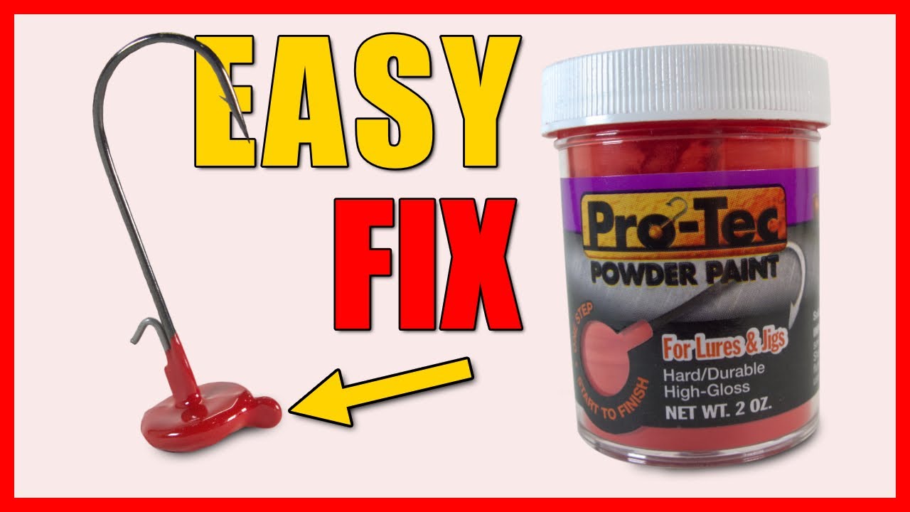 Powder Painting Jig Heads | My Secret To Keep Paint Out Of The Jig Hook Eye