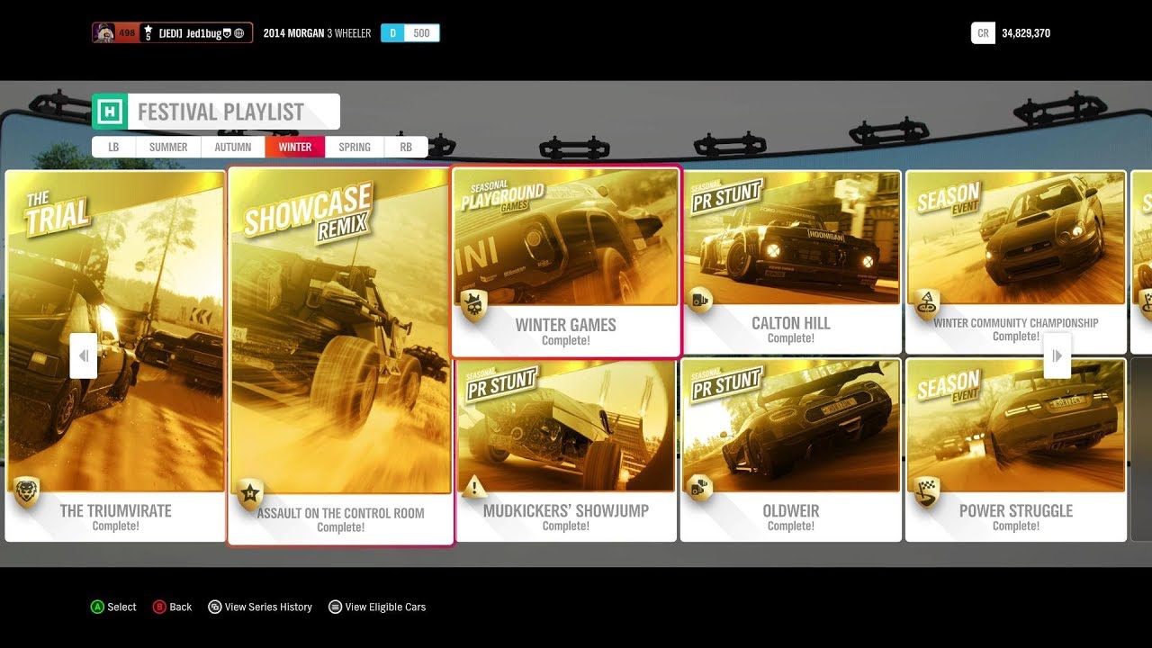 Forza Horizon 4 Winter Complete SpeedRun Nov. 2019 Week 2