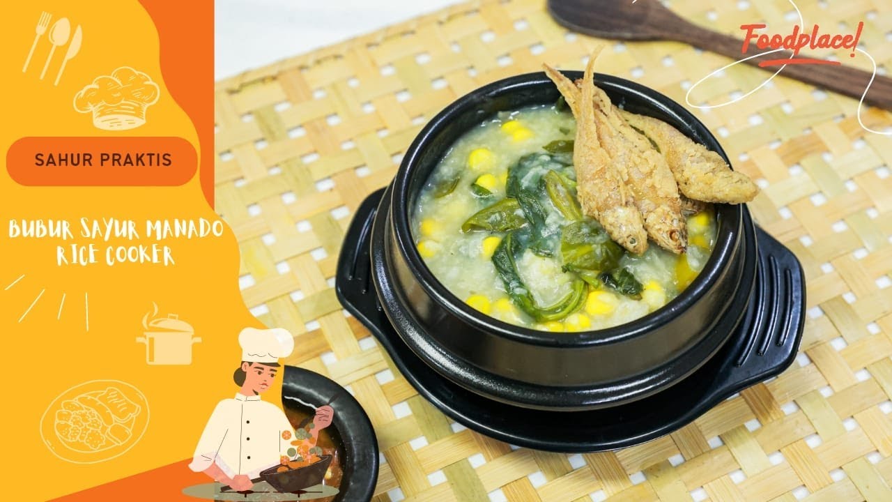 Resep Sahur Bubur Manado Rice Cooker, Praktis Banget!