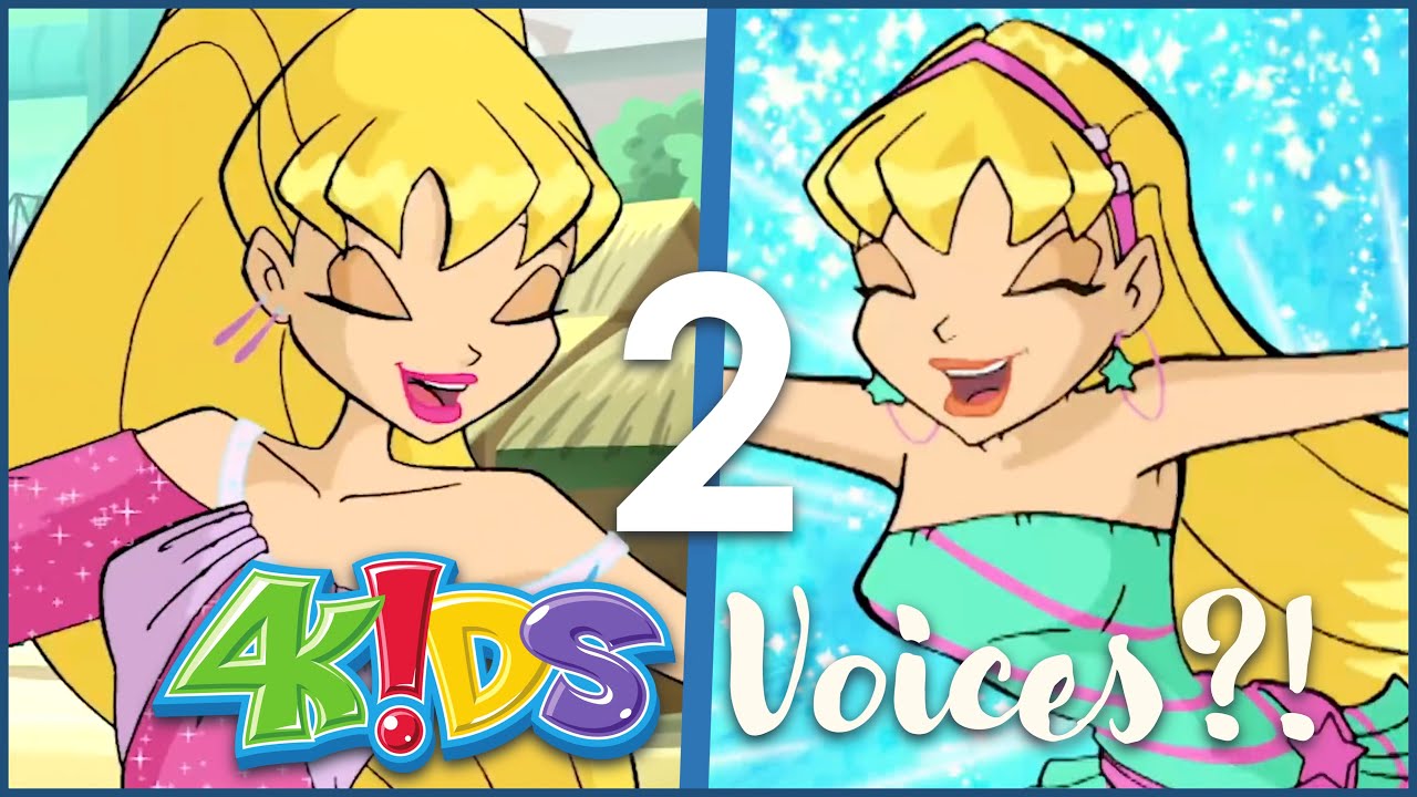 Winx Club 3 | Stella's TWO 4Kids Voices! (Line-by-Line Comparison)