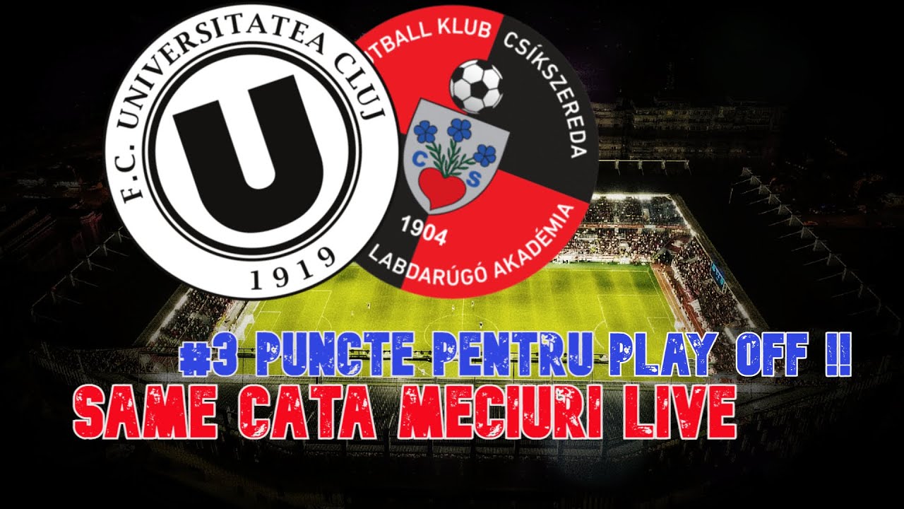 LIVE 🔴 U CLUJ - FK CSIKSZEREDA  🔴 #SUPERLIGA  #ROMANIEI   #MECIURILIVEAUDIO