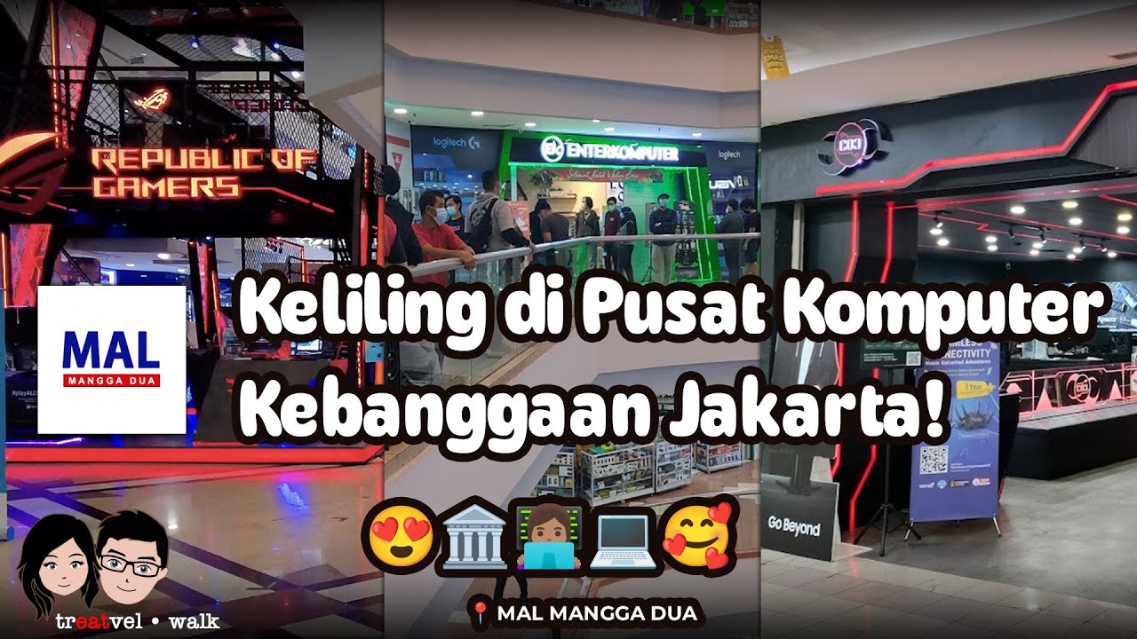 Walking Around Mal Mangga Dua, pusat komputer, kamera, dan rakit PC di Jakarta Pusat! 4K
