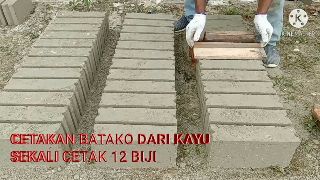 TUTORIAL BANGUNAN//CETAKAN BATAKO 12 MATA DARI KAYU