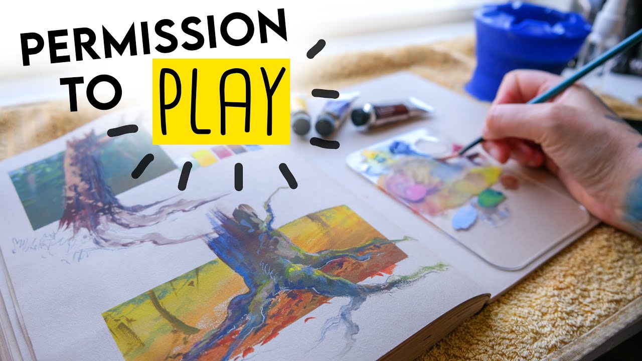 How to HAVE FUN in your sketchbook ✶ gouache & chat