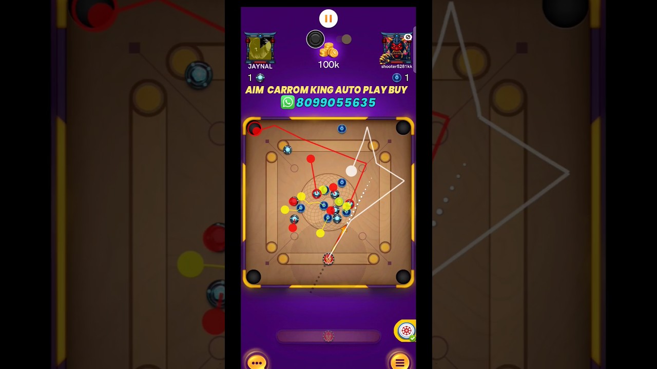🔥 New Carrom Pool Hack | Aim Carrom King Auto Play 🎯 How  To Use Auto Play hack