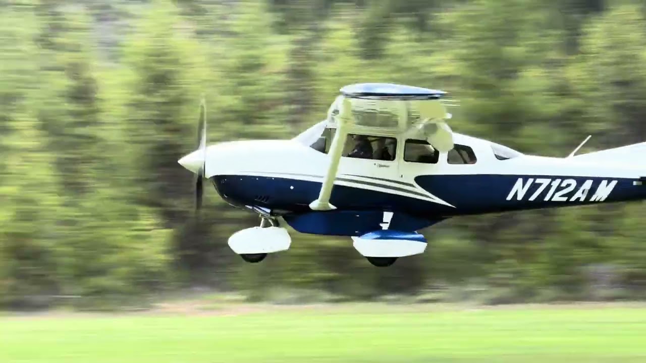 Cessna 206 N712AM near crash at Johnson Creek.