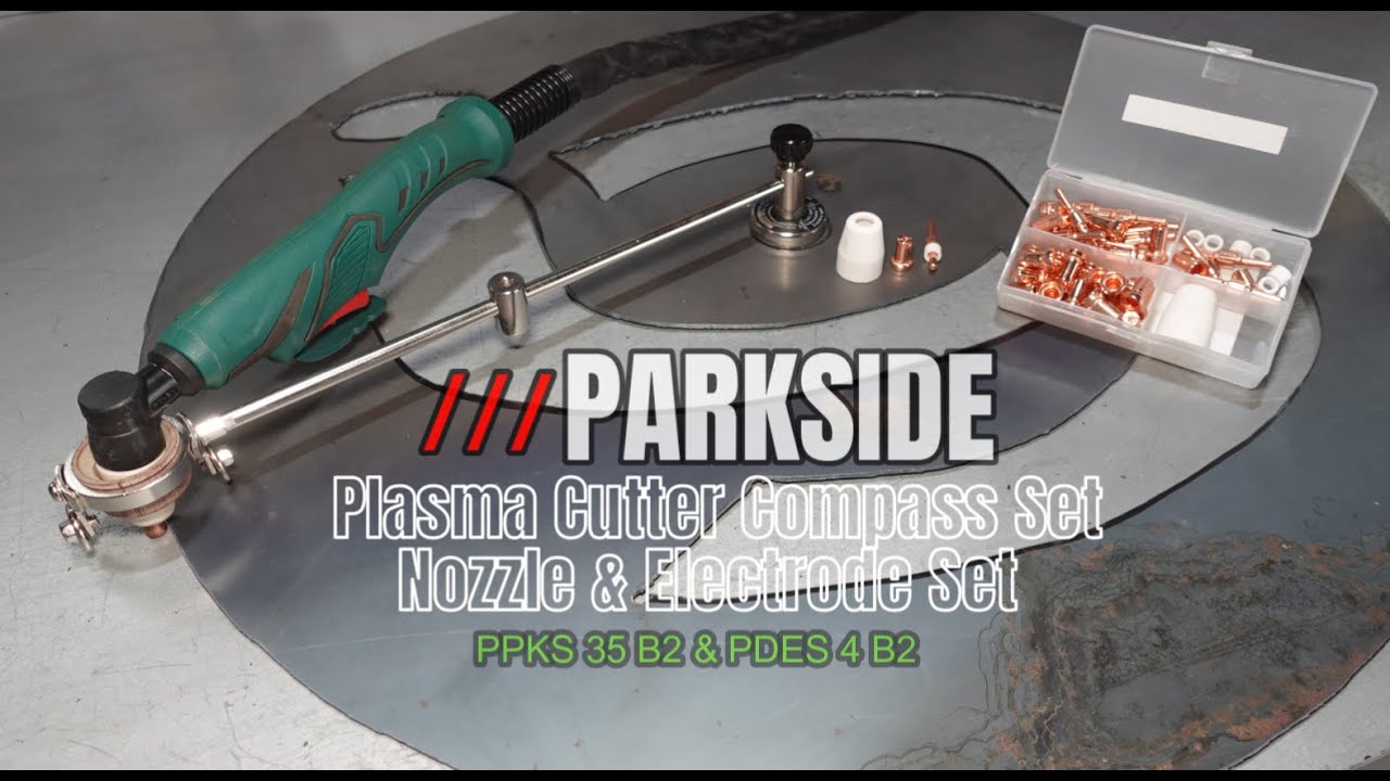 PARKSIDE / Plasma Cutter Compass Set / Nozzle & Electrode Set [ PPKS 35 B2 & PDES 4 B2 ]