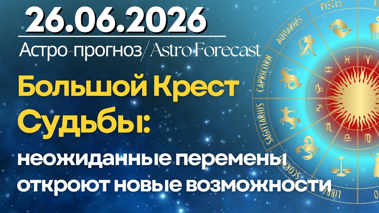 26 июня. Большой Крест Судьбы: неожиданные перемены откроют новые возможности