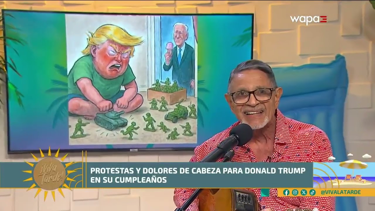 Protestas y dolores de cabeza para Donald Trump en su cumpleaños #silverio #gobierno #silverioperez