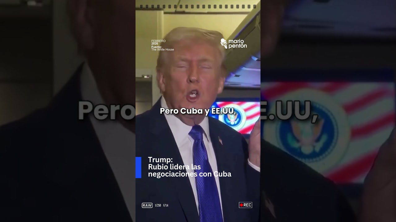 👉#IMPORTANTE ❌Trump vuelve a hablar sobre #cuba y afirma que Rubio lidera las negociaciones